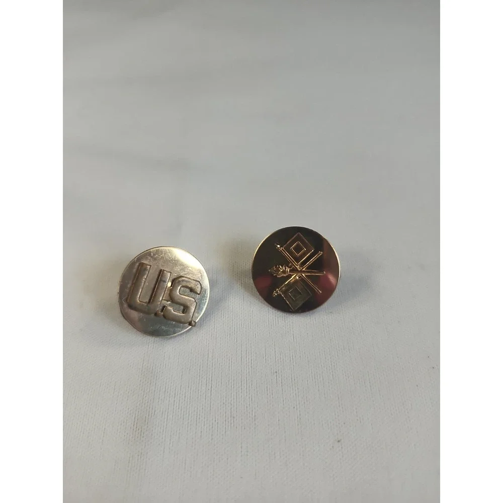 US Army Signal Corps Collar Disc Pin